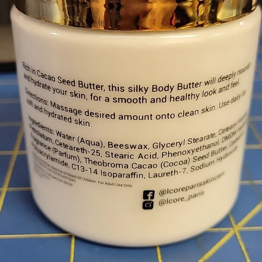 L'Core Paris Tropical Body Butter 8.4 fl oz New In Jar